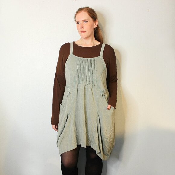 NWT Anthropologie Daily Practice Boardwalk Mini Dress Tunic Lagenlook Medium - Picture 1 of 5